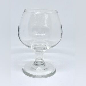 Vintage Clear Glass Brandy Snifter Cognac Balloon Glass